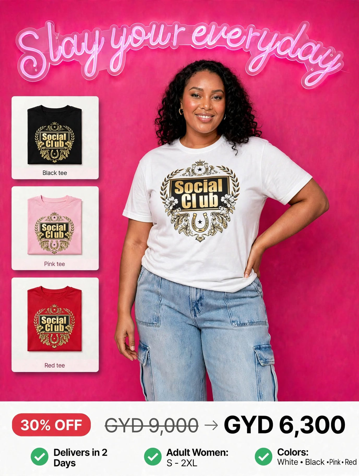 Printed Social Club Tee
