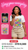 Printed Peace Love Beauty Tee