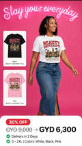 Printed Beauty University Tee
