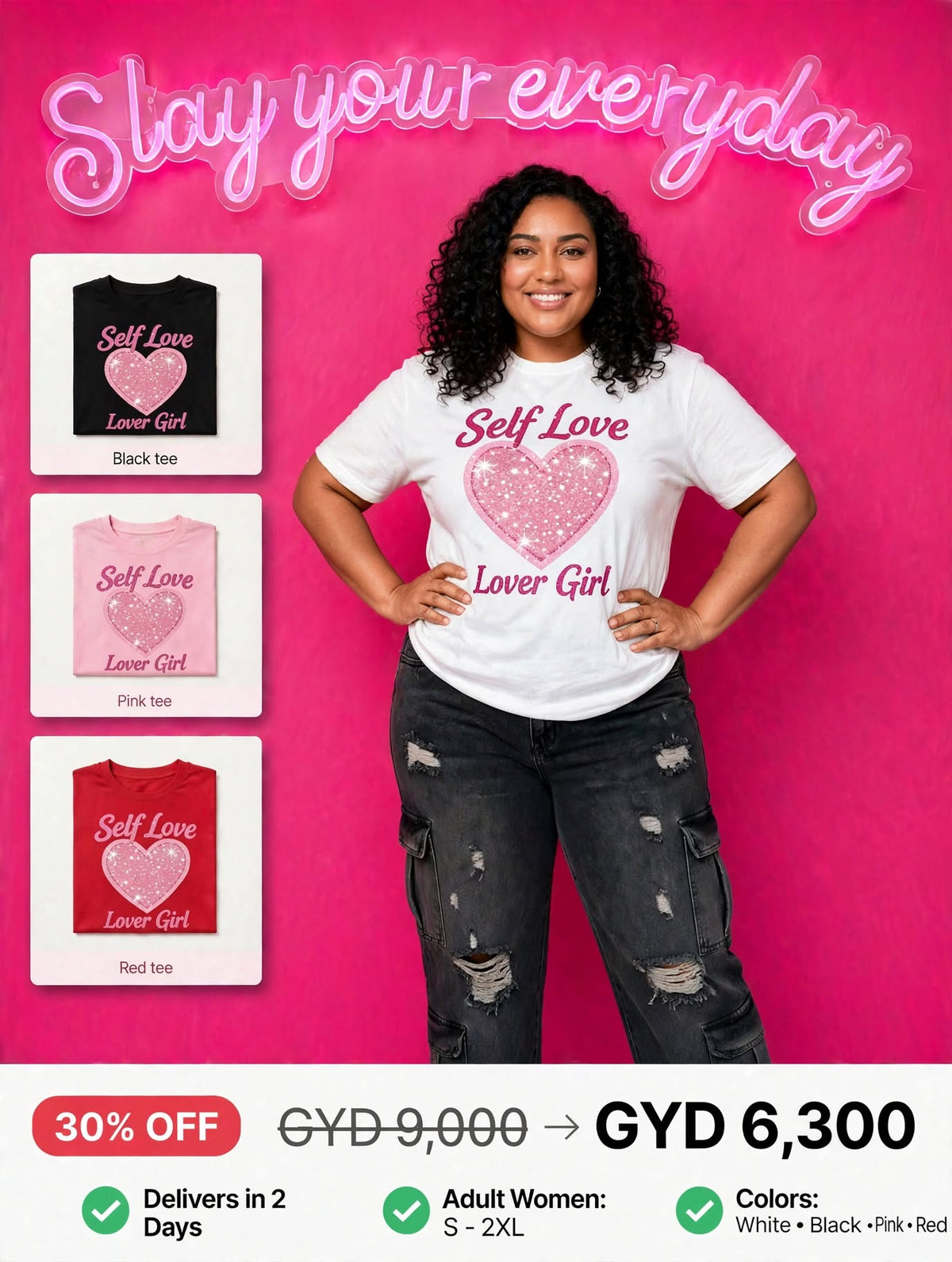 Printed Self Love Tee