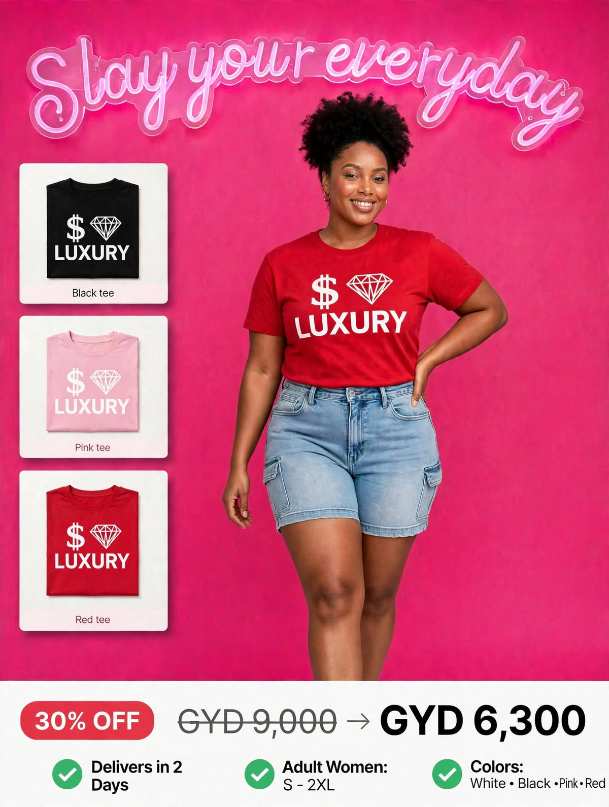 Printed Luxury Tee