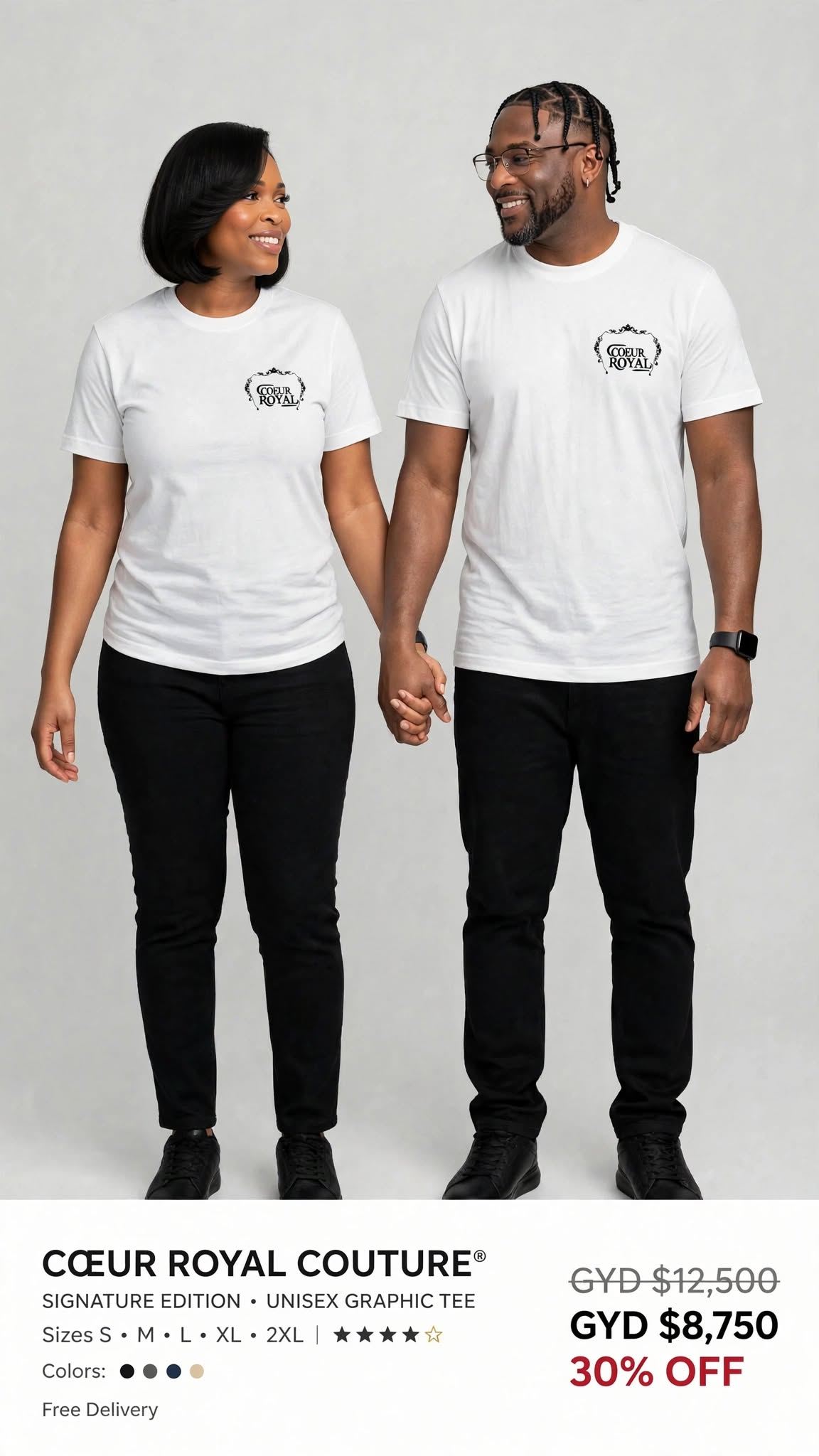 Coeur Royal Paris Couture Printed tee #SE16