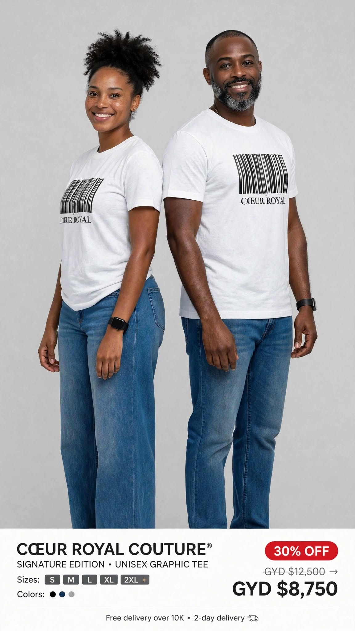 Coeur Royal Paris Couture Printed tee #SE13
