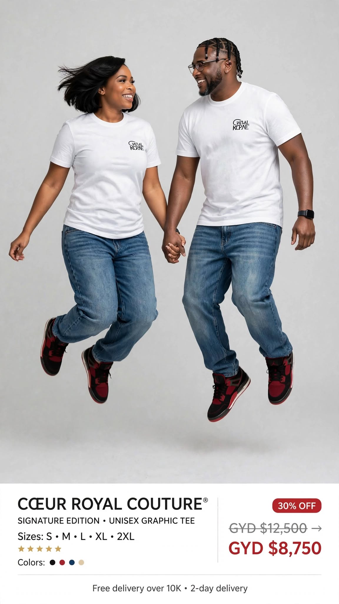 Coeur Royal Paris Couture Printed tee #SE18