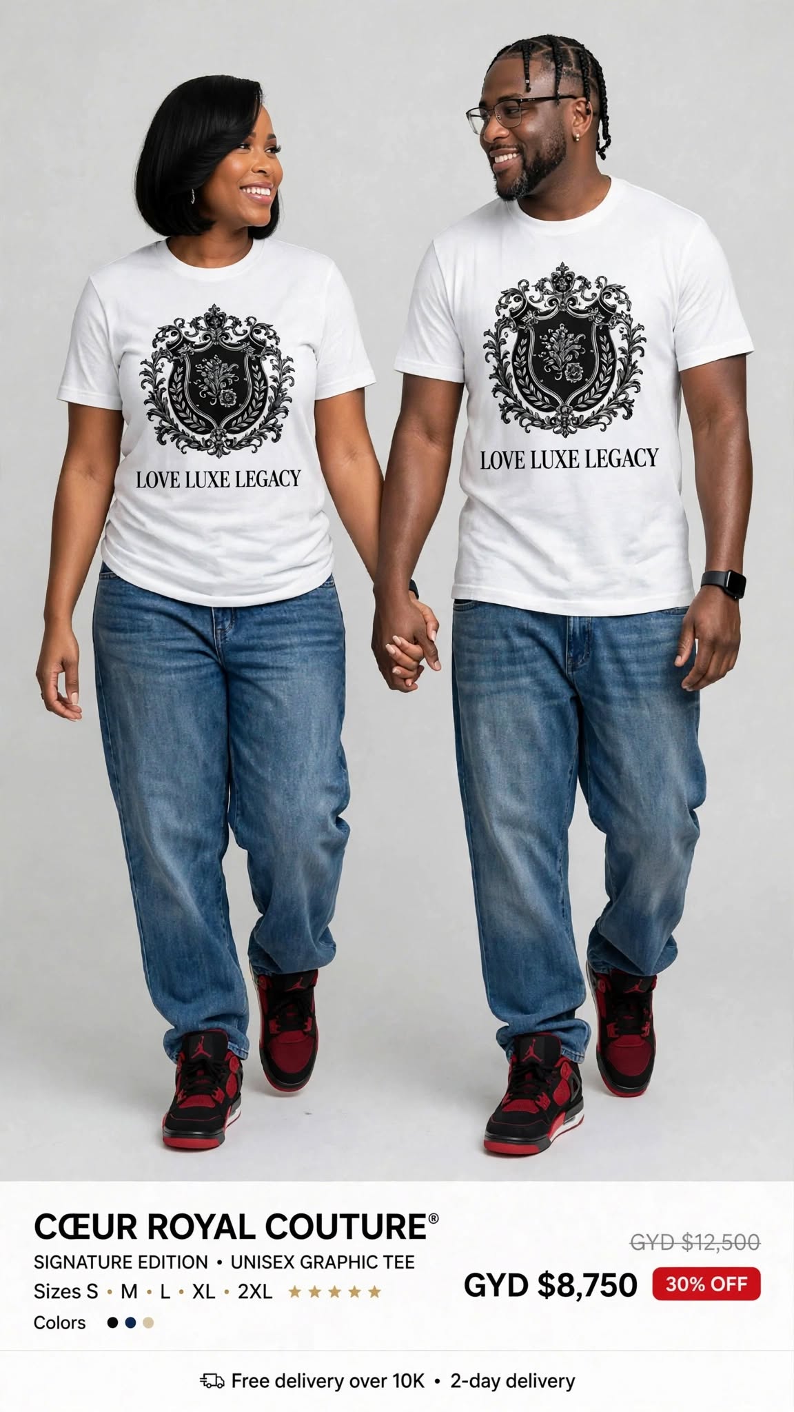 Coeur Royal Paris Couture Printed tee #SE10
