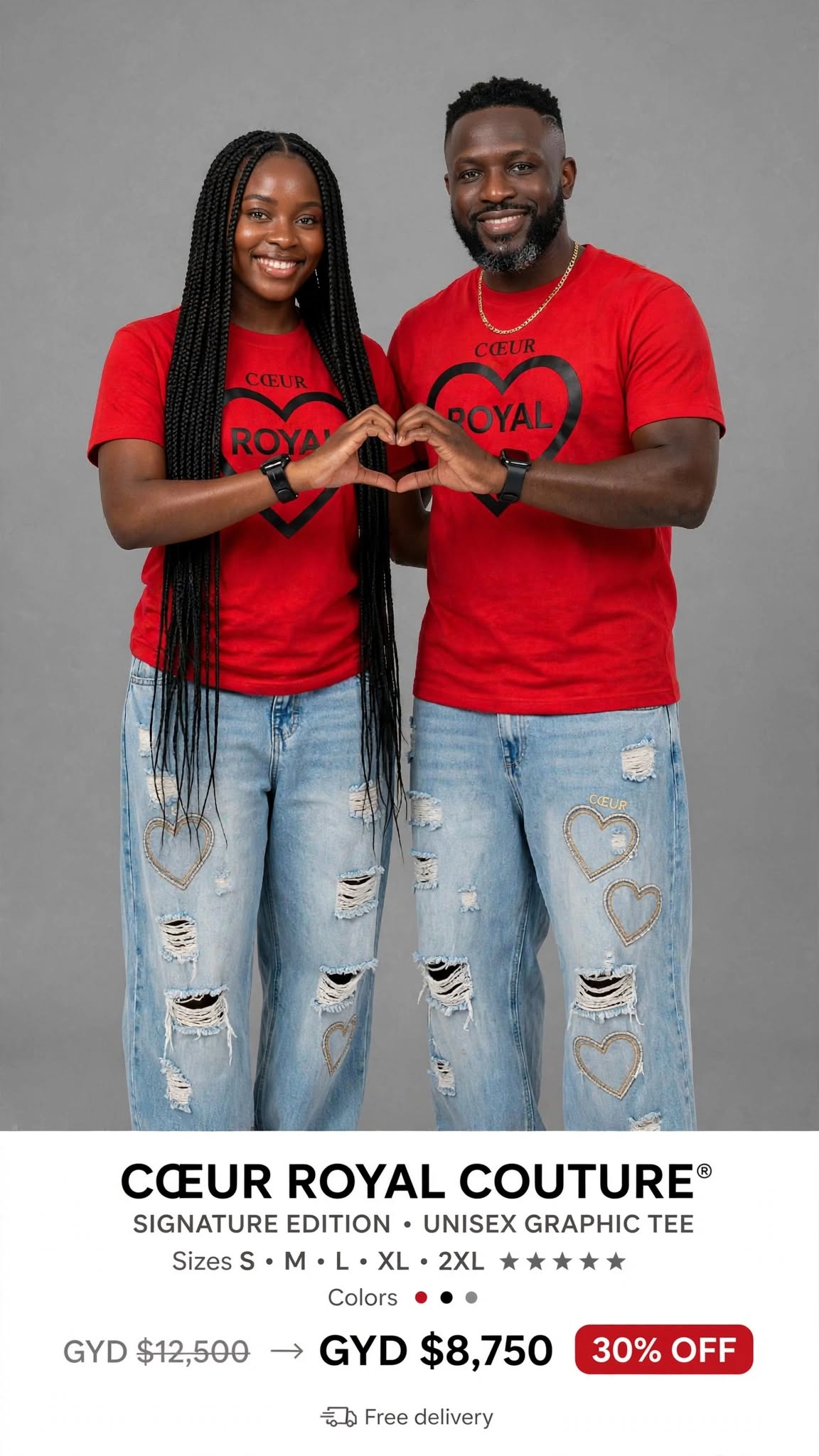 Coeur Royal Paris Couture Printed tee #SE27
