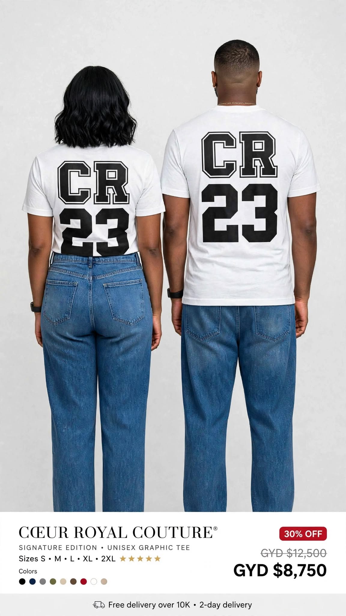 Coeur Royal Paris Couture Printed tee #SE19