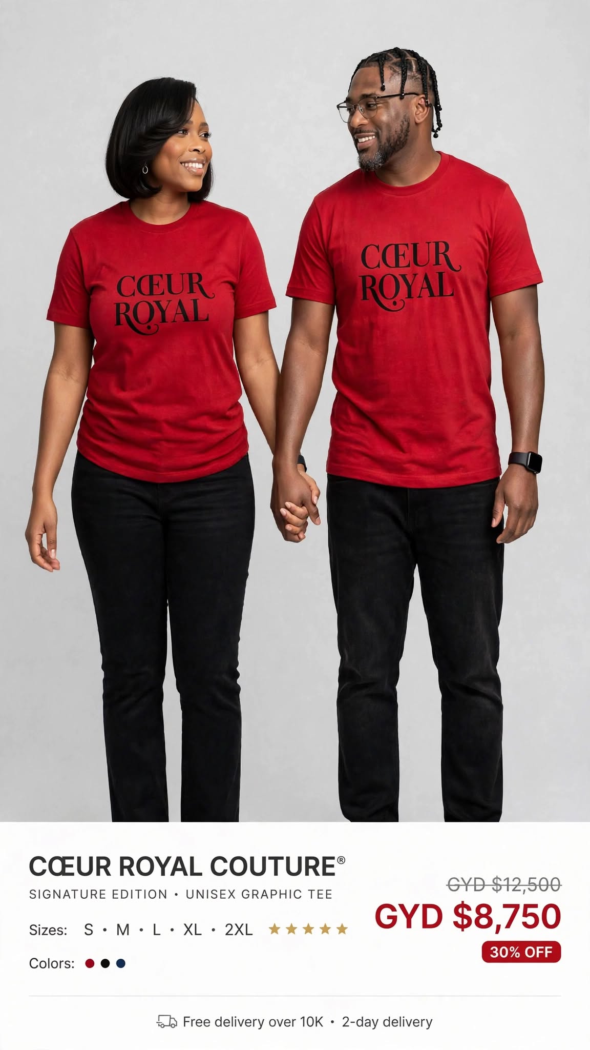 Coeur Royal Paris Couture Printed tee #SE32