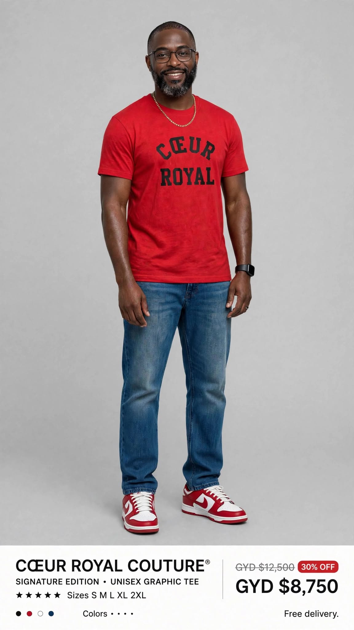 Coeur Royal Paris Couture Printed tee #SE34