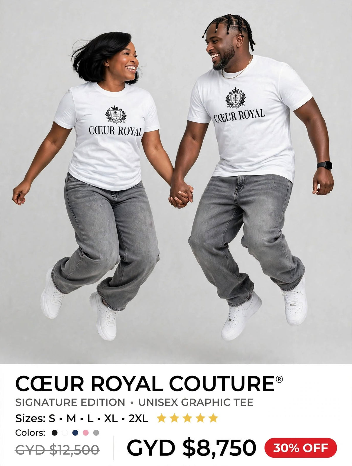 Coeur Royal Paris Couture Printed tee #SE23