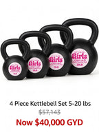 LGG Women's kettlebell Set (4pc)