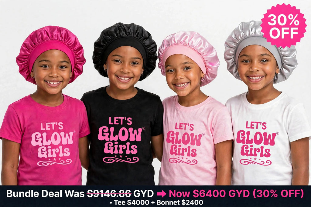 LGG Little Girl's Tee & Bonnet Set