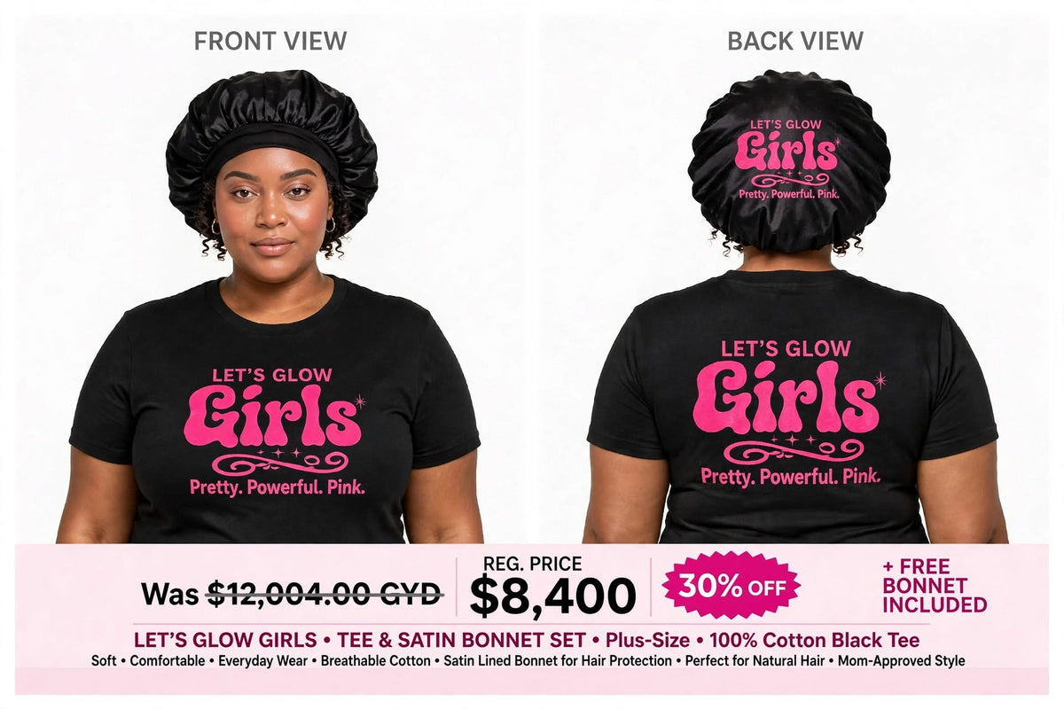 LGG Women's Printed Tee & Bonnet Set