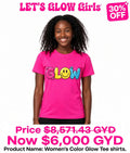 Glow Women's Printed Tshirts (full print)