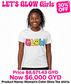 Glow Women's Printed Tshirts (full print)