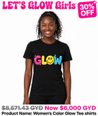 Glow Women's Printed Tshirts (full print)