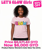 Glow Women's Printed Tshirts (full print)