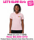 Glow Women's Polo Tshirts (Left chest)