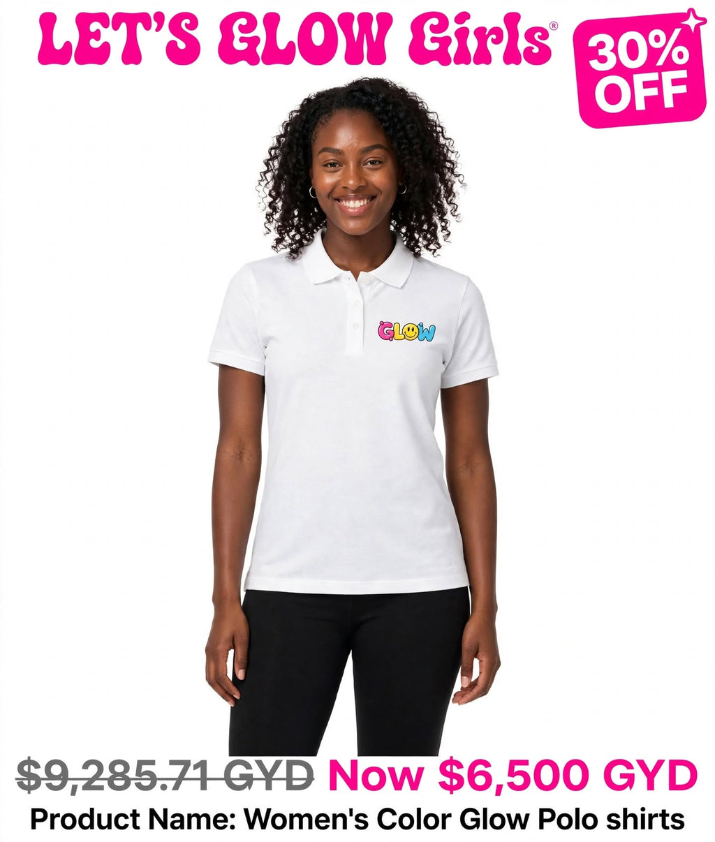 Glow Women's Polo Tshirts (Left chest)