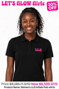 LGG Initials Women's Polo Tshirts (Left Print)