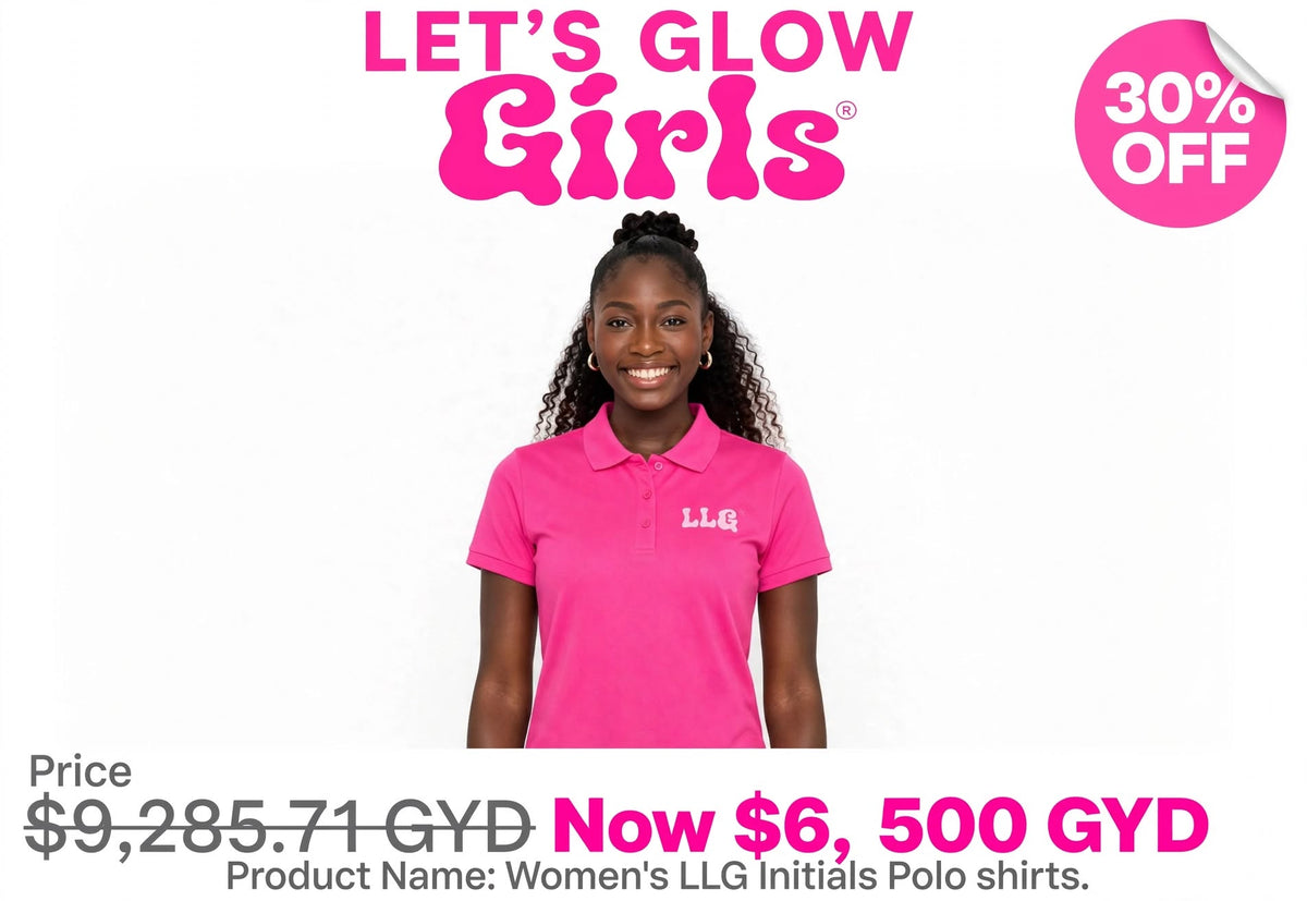 LGG Initials Women's Polo Tshirts (Left Print)