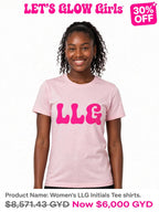 LGG Initials Women's  Printed Tshirts (full print)