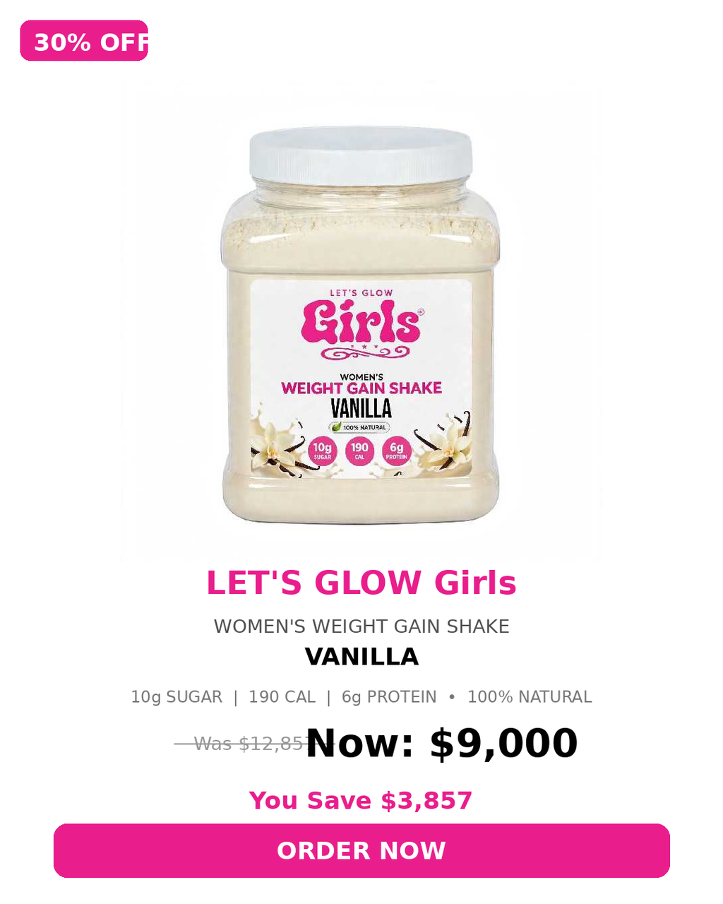LGG Women's Weight Gain Protein Powder