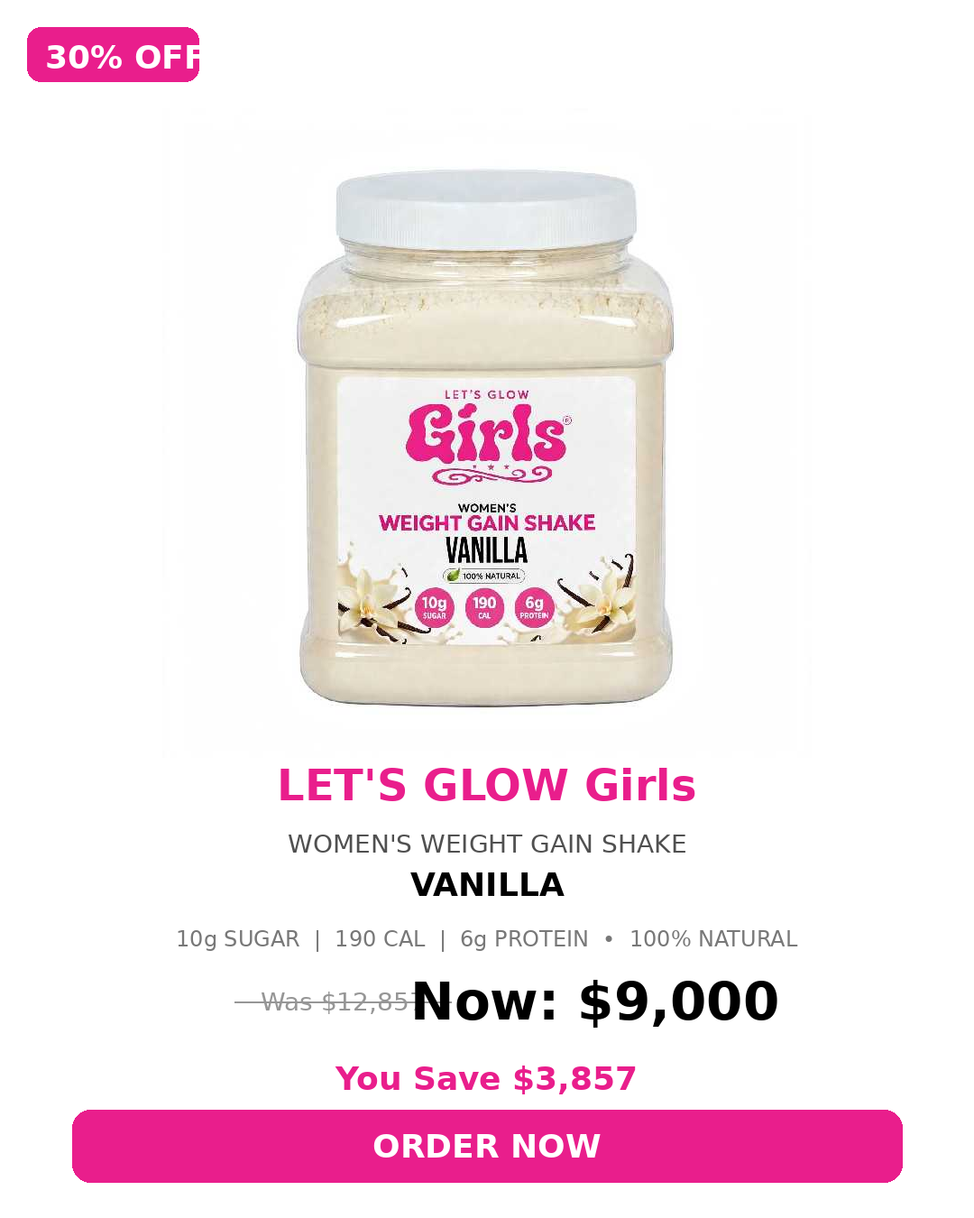 LGG Women's Weight Gain Protein Powder