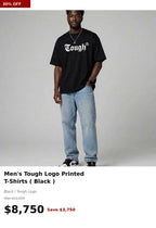Tough Men's Small logo Printed Tshirt