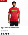 Tough Men's recurring logo printed Tshirt