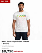 Tough Men's recurring logo printed Tshirt