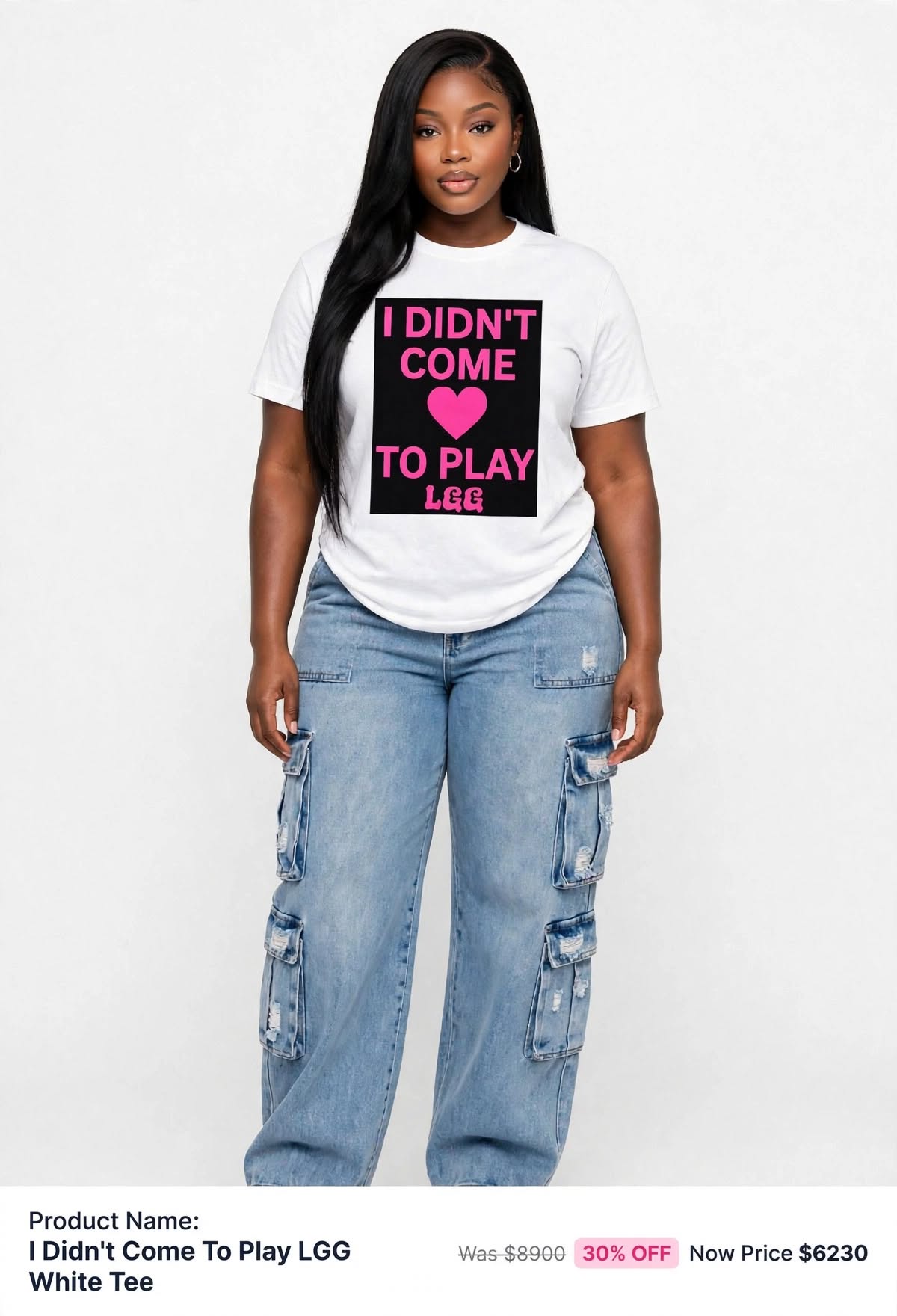 LGG I didn't come to play printed tshirt