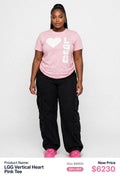 LGG Women's vertical heart Tshirts