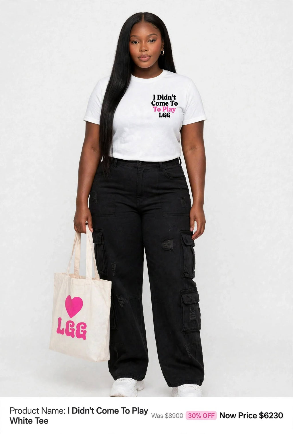 I didn't come to play lgg printed tee