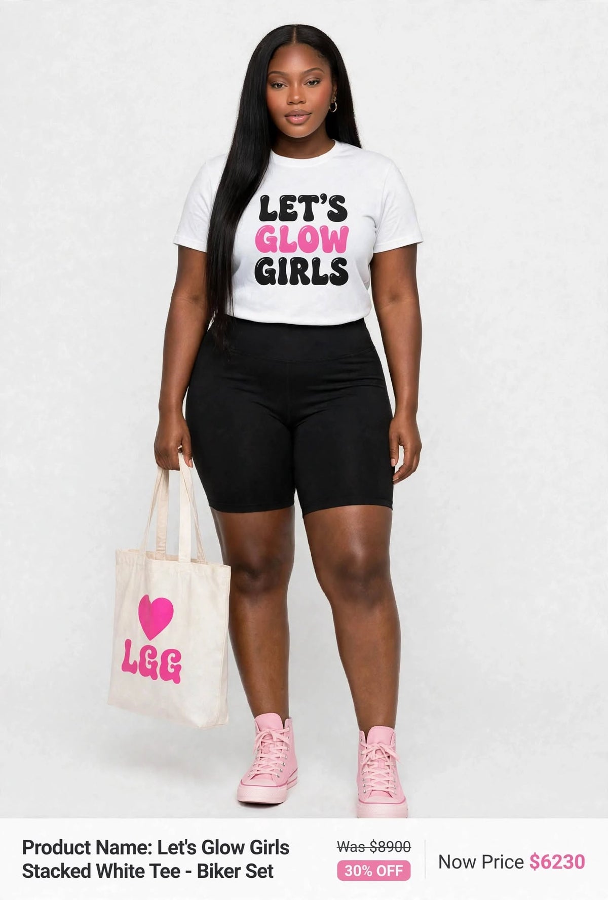 Lets glow girls printed tshirts