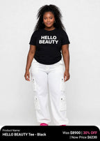 Hello beauty printed tshirts