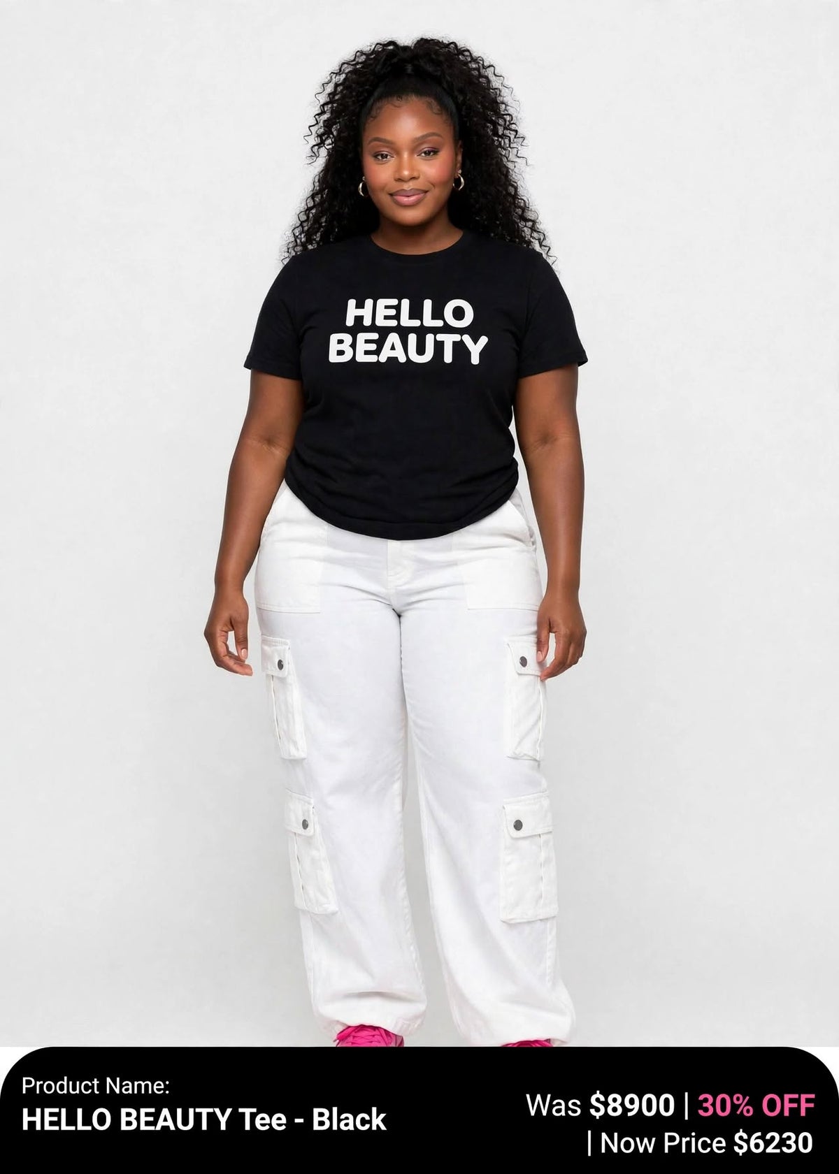 Hello beauty printed tshirts