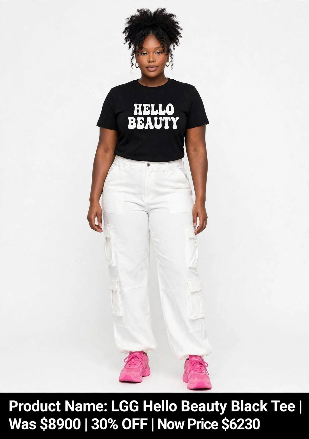 Hello beauty printed tshirts