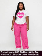 LGG Women's heart Tshirts
