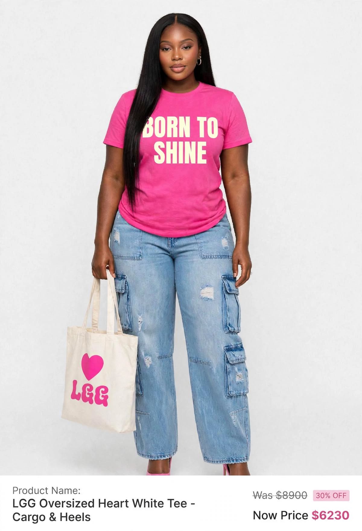 Born to shine printed tshirts