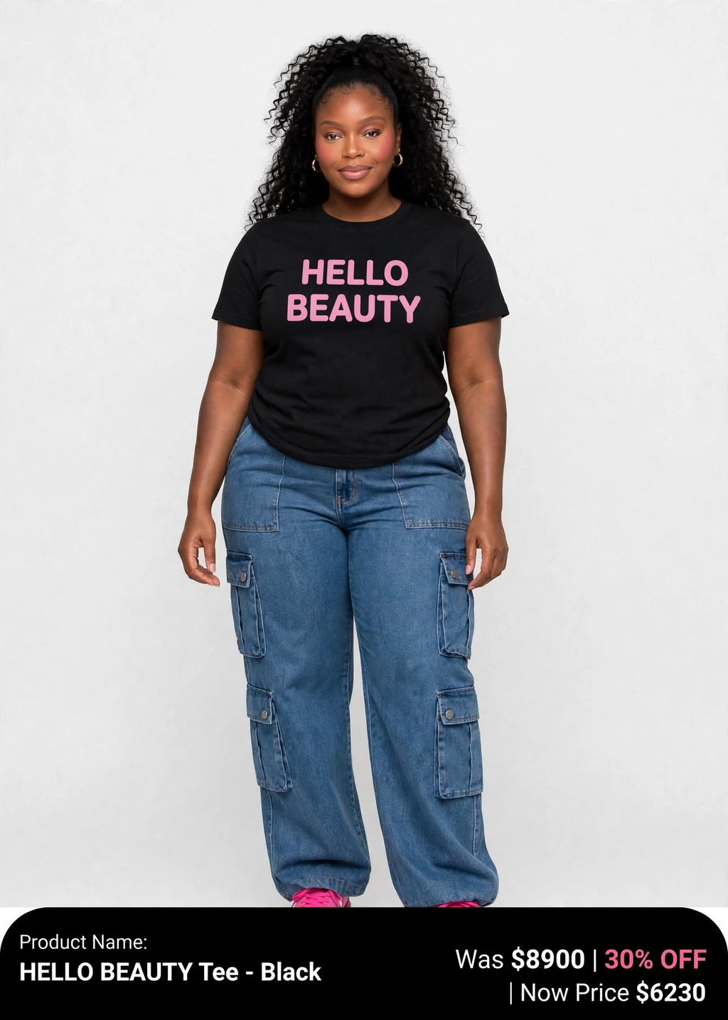 Hello beauty printed tshirts