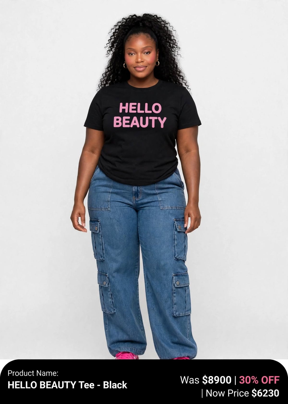 Hello beauty printed tshirts