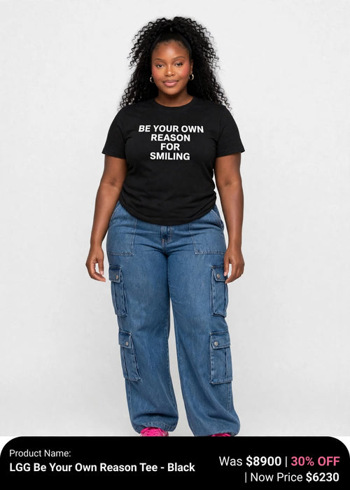 Be your own reason for smiling printed tshirts