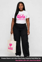 Lets Glow Girls logo Tshirts