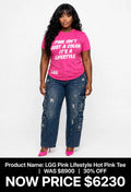 Lgg pink lifestyle printed tshirts