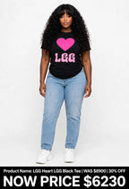 LGG Women's heart Tshirts