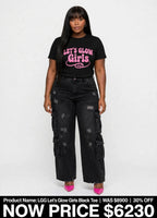 Lets Glow Girls logo Tshirts