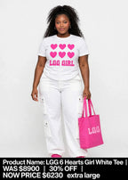 LGG Women's heart Tshirts