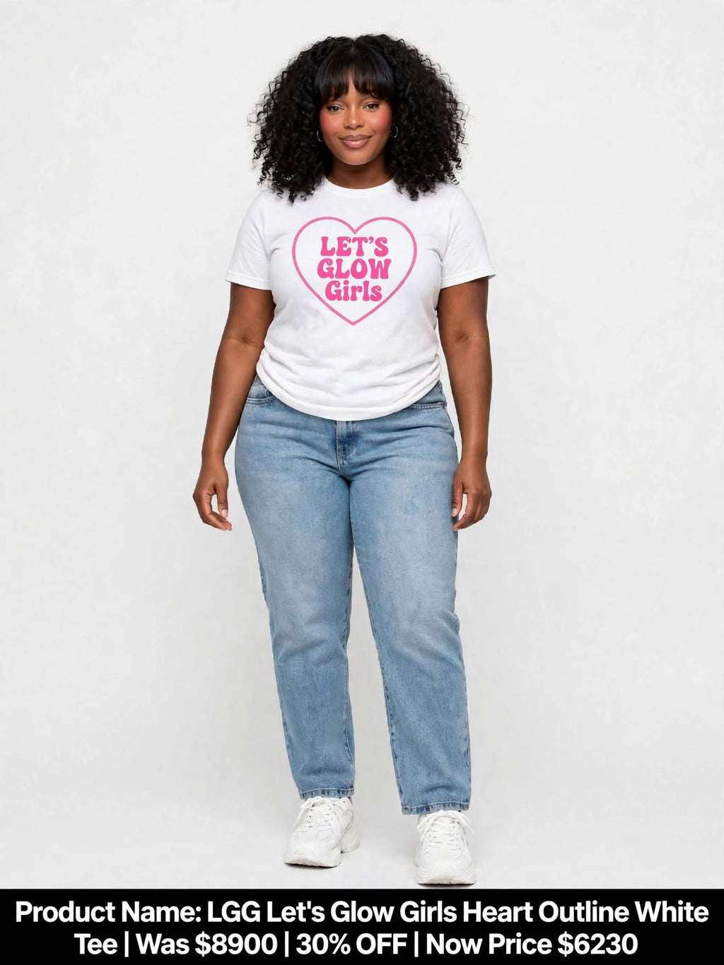 Lets Glow Girls logo Tshirts