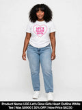 Lets Glow Girls logo Tshirts